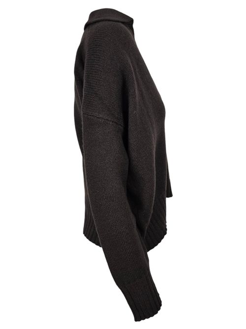 polo donna in maglia marrone Base Milano | B2085-857278